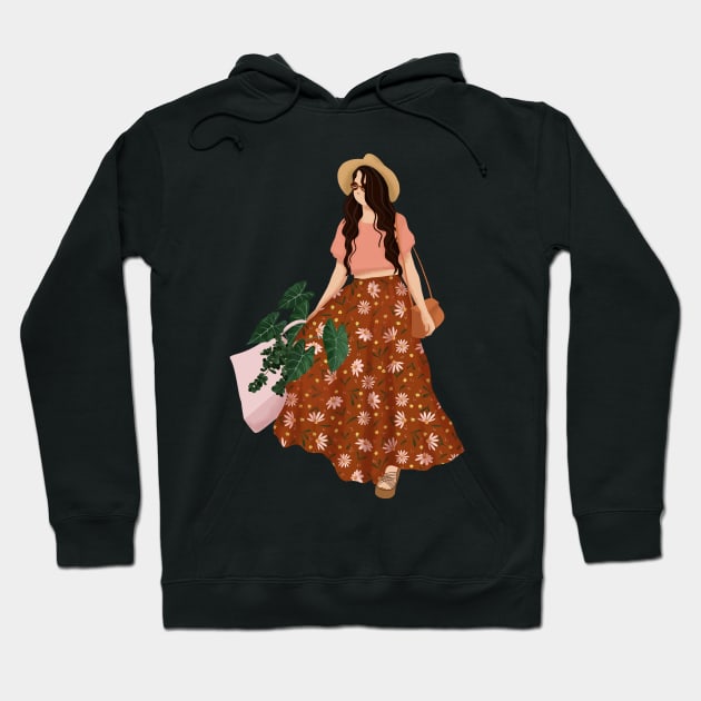 Plant Shopping 9 Hoodie by Gush Art Studio 1